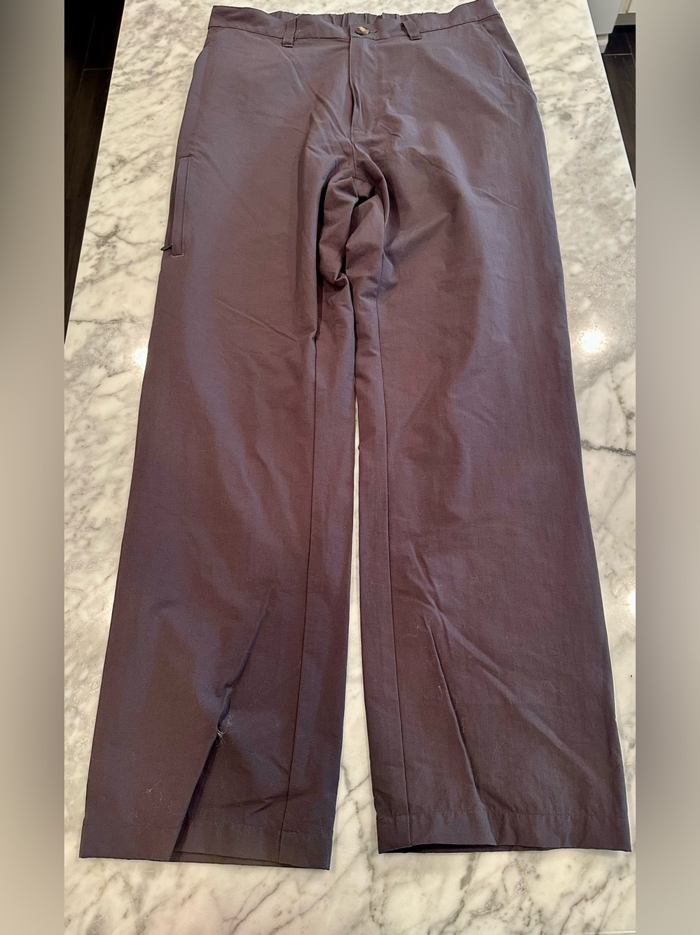 TravelSmith Men’s Brown/Taupe Cargo Travel Pants 35W 34L Stretch Nylon
